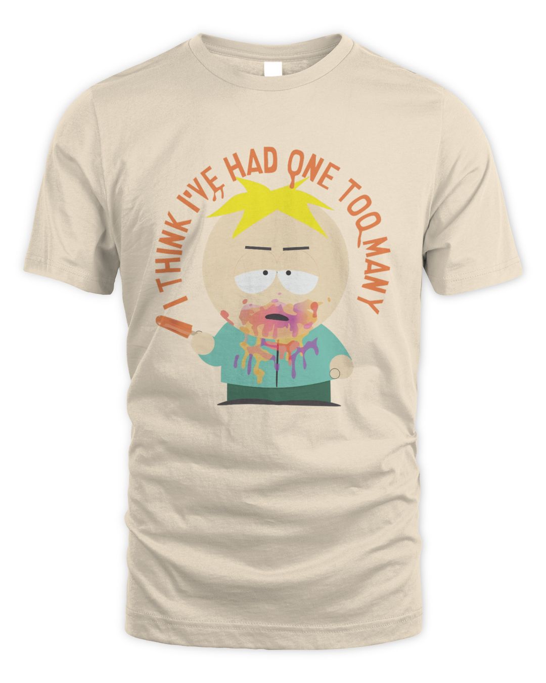 South park merch south park butters one too many tee Tuorago Libra